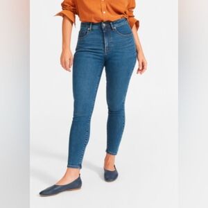 EVERLANE - Hourglass High Rise Medium Wash Skinny Jean Sz 31
